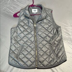 Gray Quilted Vest